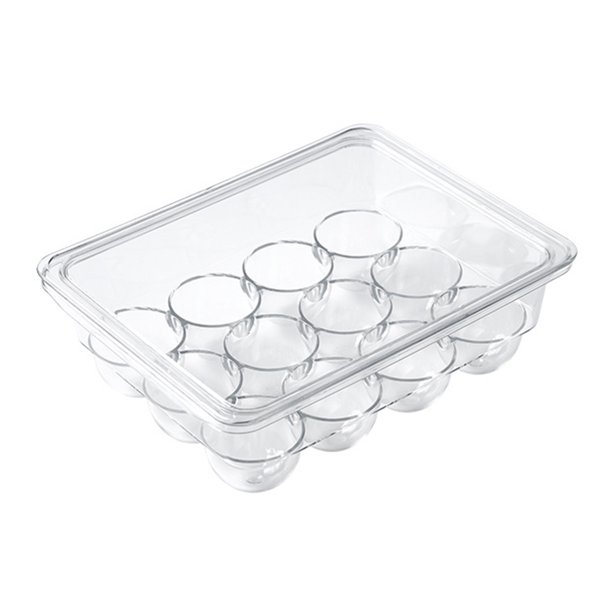 Soporte Refrigerador Recipiente Apilable El Dispensador Contiene 12/14 Organizador Deslizantes Con Tapa para Almacenamiento