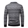 thumbnail image 3 of Mens SpringSummer Thin Printed Large Pocket Knit Cardigan Sweater Jacket, 3 of 6