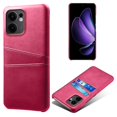 thumbnail image 1 of For Oppo Reno13 F 5G Case Dual Card Slots PU Leather + Hard PC Phone Cover - Rose Gold, 1 of 5