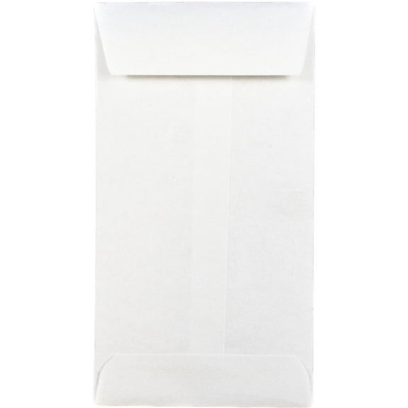 JAM Paper #5 Coin Envelopes, 2 7/8 x 5 1/4, White, Bulk 250/Box