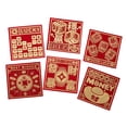 thumbnail image 4 of KLKCMS 6x Enveloppes Rouges Chinoises Enveloppes d'Argent Hong Bao pour Fête Mariage Anniversaires B, 4 of 9