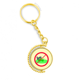 thumbnail image 1 of Prohibido pisotear el césped. Anillo de oro de metal llavero llavero, 1 of 3