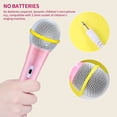 thumbnail image 2 of YOPTOP Wired Microphone, Dynamic Wired Microphone 3.5mm Jack Lightweight Battery-Free Kids Singing Machine Wired Microphone for Home (Blue), Free Size,Pink, 2 of 5