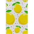 thumbnail image 5 of Coolnut Room Darkening Window Curtains Drapes Lemons On White Thermal Insulated Grommet Blackout Curtains 84x55 in 2 Panels, 5 of 6