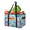 Multicolor 1, variant on CURLYOOT Spring Fountain Reusable Grocery Bag, Foldable Shopping Tote Bag with Reinforced Handles, Landscape Large Kitchen Grocery Bags for Shopping Groceries Picnic