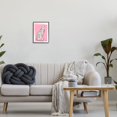 thumbnail image 2 of Stupell Industries Modern Cheetah Ink Lines Blocked Pink Border Graphic Art Black Framed Art Print Wall Art, Design by Kendra Shedenhelm, 2 of 5