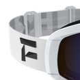 thumbnail image 3 of Flaxta Continuous Peripheral Vision Snowboard and Ski Goggles, White and Blue, 3 of 3