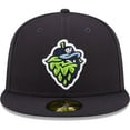 thumbnail image 2 of Men's New Era Navy Hillsboro Hops Authentic Collection 59FIFTY Fitted Hat, 2 of 5