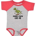 thumbnail image 3 of Inktastic Mawmaw and Pawpaw Love Me Grandson Dinosaur Boys Baby Bodysuit, 3 of 5