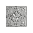 thumbnail image 1 of Fasade Easy Installation Traditional 2 Argent Silver Glue Up Ceiling Tile/ Ceiling Panel (12" X 12" Sample), 1 of 1
