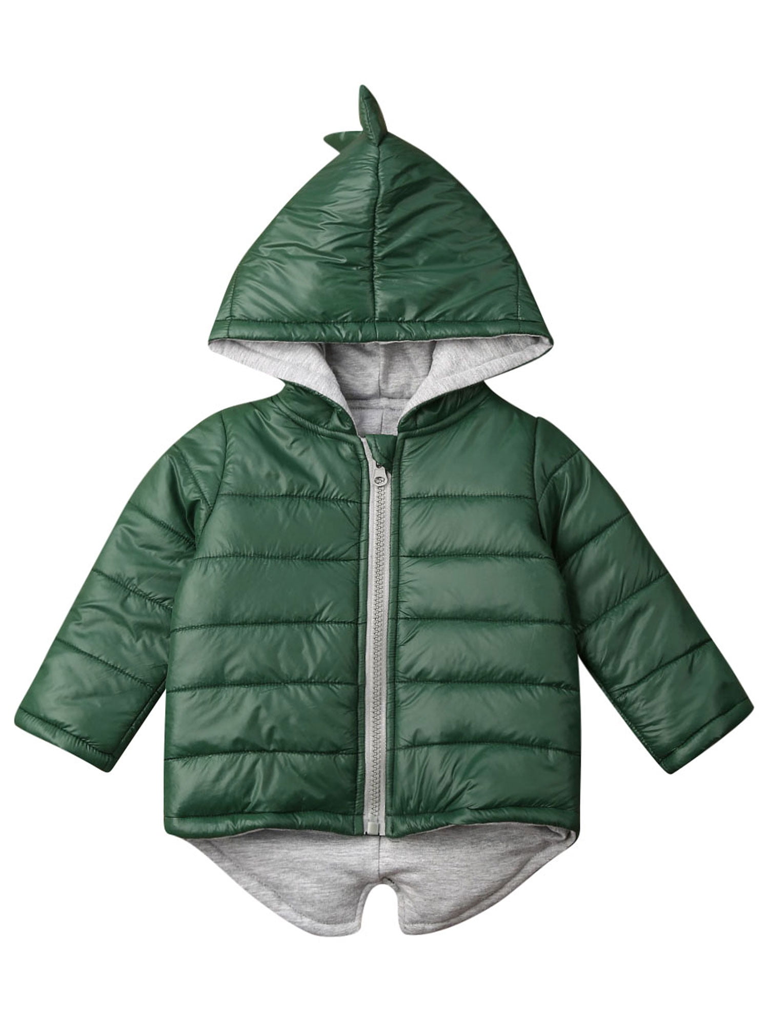 Suanret Kids Baby Boys Girls Dinosaur Hooded Coat Jacket Winter Thick