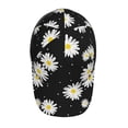 thumbnail image 4 of Balery Baseball Cap Adjustable Size for Running Workouts and Outdoor Activities All Seasons Dad Hat(Daisies Flowers), 4 of 9