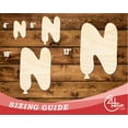 thumbnail image 3 of Unfinished Wood Balloon Letter N Shape 30" / 1/4", 3 of 3