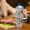 thumbnail image 6 of Uemuo Watercolor Bottles And Glasses Print 40oz Ice Bully With Handle And Straw Stainless Steel Vacuum Insulated Cup And 2 In 1 Straw Lid Insulated Travel Tumbler, 6 of 8