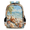 Black, variant on Jiaoprinted Leopard Print Multi-Functional Backpack, 16" Waterproof Travel Casual Daypack with Reflective Strip, Orange and Black Work Laptop Backpack for Men Women