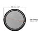 thumbnail image 2 of Cubierta de rejilla para altavoz Uxcell Metal de 3.5 pulgadas 96.7mm Círculo decorativo de malla Protector de subwoofer Negro 2 piezas, 2 of 5