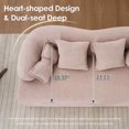 thumbnail image 6 of Timbernest 70" Boneless Couch, Convertible Sofa Bed, Fold Out Sleeper Loveseat, Apricot, 6 of 11