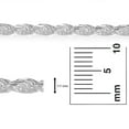 thumbnail image 4 of 3.5mm .925 Sterling Silver Diamond-Cut Twisted Rope Chain Bracelet, 9 inches, 4 of 7