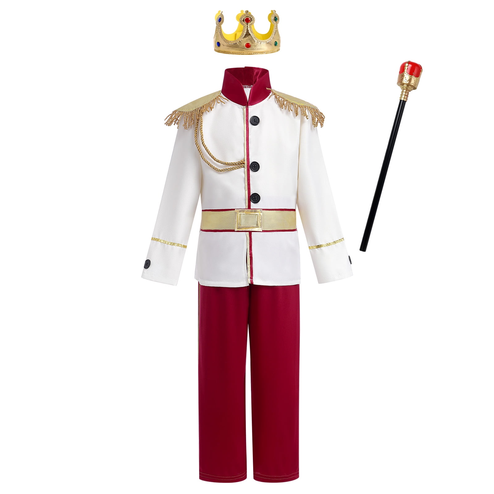 IMEKIS Prince Costume for Boys Royal Prince Charming Costume Boy King