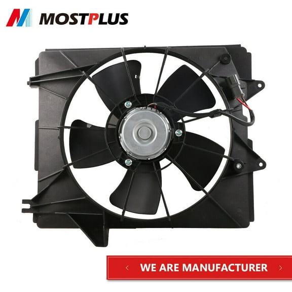 MOSTPLUS Radiator Cooling Fan Assembly for 2005-2010 Honda Odyssey V6 3.5L HO3115128Q