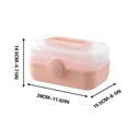 thumbnail image 3 of Ovzne Storage Box Storage Bag Household Take In Box Storage Box Large Capacity Multi-Layer Portable Plastic Medium Box Makeup Bag Storage Bag On Clearance, 3 of 8