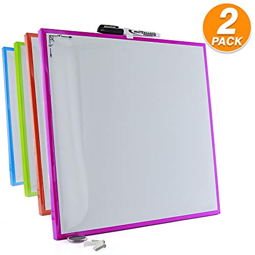 Dry Erase Tile 14" x 14" Perfect for Notes, Schedule Planning