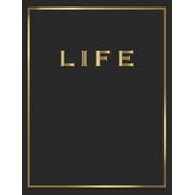 CONTEMPORARY INTERIOR STYLING Life: Gold and Black Decorative Book - Perfect for Coffee Tables, End Tables, Bookshelves, Interior Design & Home Staging Add Bookish Style to Your Home- Life (Paperback)