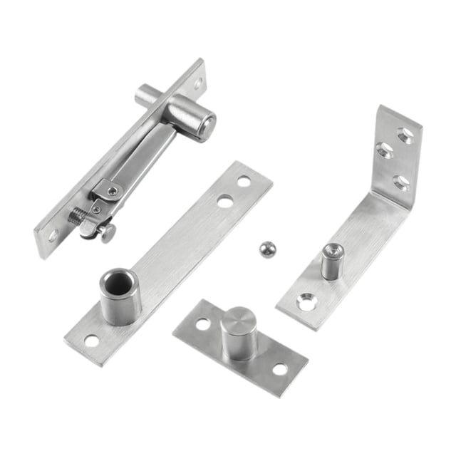 Bisagras pivotantes para puertas, bisagras para puertas interiores, herrajes de fácil instalación, rotación para estanterías de granja, puertas de Rotación de