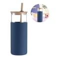 thumbnail image 3 of Silicona Alta Paja De Vidrio De Borosilicato Botella De Vidrio De Una Sola Capa 600Ml Taza De Té Con Tapa De Bambú Manga De Aislamiento De Paja Para Oficina Hogar 1Pcs Manga Yuarrent HA026595-10, 3 of 6