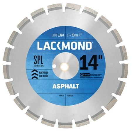 14 Inch Curved Blade - Lackmond 14-Inch High Speed Diamond Blade for Asphalt and Green Concrete