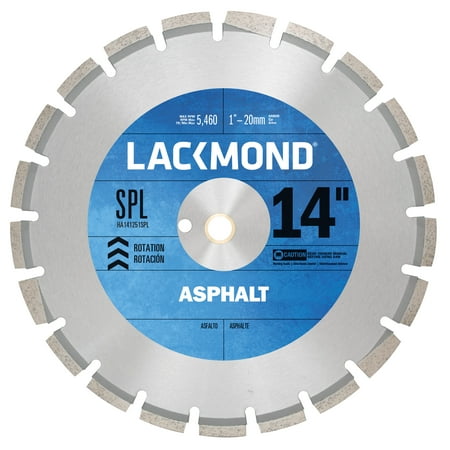 Lackmond 14-Inch High Speed Diamond Blade for Asphalt and Green