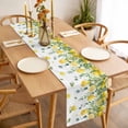 thumbnail image 3 of Lemon Eucalyptus Table Runner - 48 Inch Long, Kitchen Dining Table Runner Dresser Scarves, Farm Flower Fruit Country Boho Summer Farmhouse Decor for Coffee Tables Wedding Party Banquet, 3 of 8