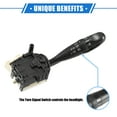 thumbnail image 3 of Coche Giro Señal Interruptor para Toyota Yaris, Duradero Plástico Negro, 3 of 7