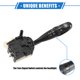 thumbnail image 3 of Coche Giro Señal Interruptor para Toyota Yaris, Duradero Plástico Negro, 3 of 7