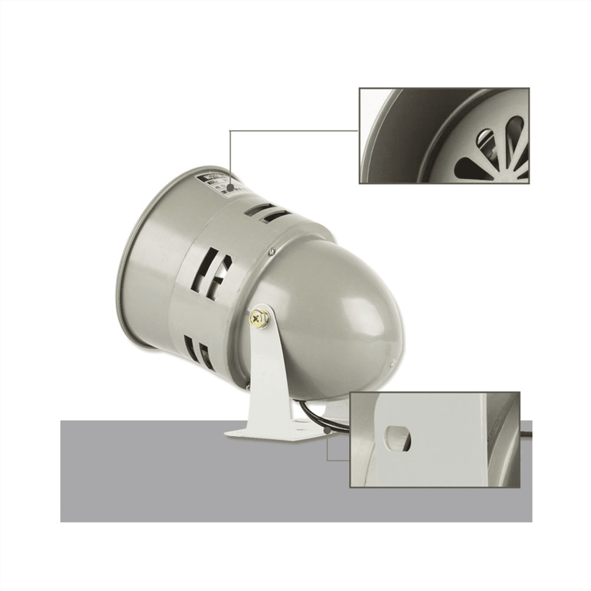 Baomain Heavy-Duty 12V DC Motor Siren - Loud Safety Alarm For Vehicles, Police, Schools & Public Use - View #9