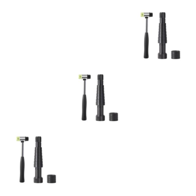 Maytalsory Ring Stretcher Extender Carbon Steel For Sturdy And Durable Performance Black + rubber hamme 3Set