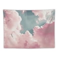thumbnail image 5 of Creowell Cool Pink Cloud Tapestry for Bedroom, White Cloud Tapestry Wall Hanging, Aesthetic Pastle Natural Landscape Girly Tapestry Wall Art for Teen Living Room Dorm Hippie Party Decor 40x60inch, 5 of 6