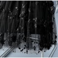 thumbnail image 7 of Yievot Womens Floral Tulle Skirts High Waisted A-Line Mesh Layered Midi Skirts for Party Casual, 7 of 7