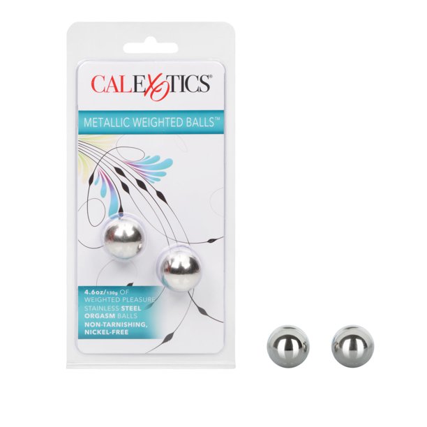 Calexotics Metallic Weighted Orgasm Kegel Balls Nickel Free Silver Walmart Com Walmart Com