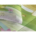 thumbnail image 3 of Ambesonne Colorful Quilted Coverlet 3 Pcs, Frog on Water Lily Art, King Size, Multicolor, 3 of 4