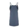 thumbnail image 5 of Womens Summer Sleeveless Mini Dress V Neck Spaghetti Strap Sundress Athletic Short Dress Loose Flowy Short Dresses Beach Holiday Sundresses with Pockets, 5 of 5
