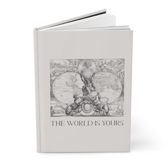 The World Is Yours V | World Map Atlas Hardcover Executive Notebook - Journal