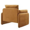 thumbnail image 5 of Modway Indicate Performance Velvet Armchair in Cognac, 5 of 9