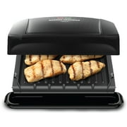 George Foreman 4-Serving Removable Plate Grill and Panini Press, Black, GRP1060B