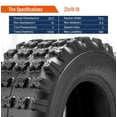 thumbnail image 2 of HALBERD 22x10-10  22x10x10 ATV Tires Sport Quad 4 Ply All Terrain Rear Aggressive Tire Tubeless, 2 of 6