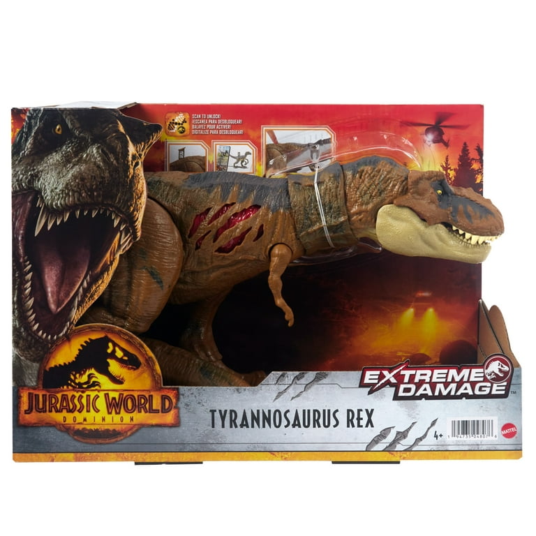 Jurassic World Dominion Tyrannosaurus Rex Dinosaur Toy, Thrash N