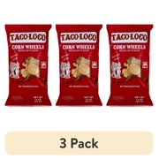 (3 pack) Taco Loco Regular Flavor Corn Wheels, 14 Oz.