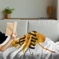 thumbnail image 3 of Autumn Soft Flannel Fleece Throw Blanket, Maple Leaf Silhouette in Warm Colors with Hand Lettering Fall Season Words, Cozy Plush for Indoor and Outdoor Use, 50" x 70", Orange and Black, by Ambesonne, 3 of 5