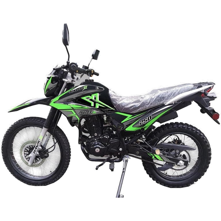 RPS Hawk X 250 Black Enduro Motorcycle - Street Legal Dirt Powered