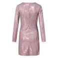 thumbnail image 3 of TOWED22 Robe pour Femmes Robe pour Femmes Décontractée Mode Tricotée Patchwork Robe pour Femmes Or s, 3 of 6